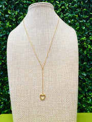 Heartline Drop Necklace