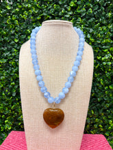 Blue Horizon Heart Necklace