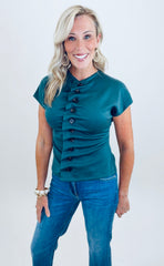 Poised Perfection Top (green)
