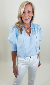 Pinstripe & Chill Top