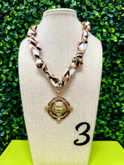 Tiger Time Scarf Necklace