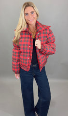 Holly Lane Plaid Puffer