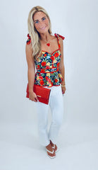 Garden Party Peplum Top