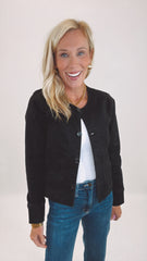 Barrel Denim Jacket (black)