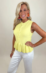 Styled Silhouette Top (yellow)