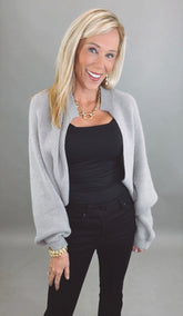 Signature Shrug Sweater (grey)