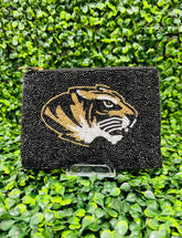 Mizzou Tiger Beaded Pouch