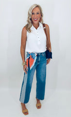 Blossom Button Top