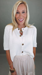 Buttoned Bliss Cardigan (off white)