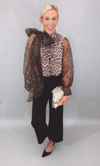 Wild Whimsy Bow Blouse