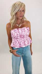 Pink Palmetto Top