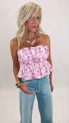 Pink Palmetto Top