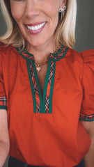 Highland Holiday Top (red)