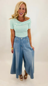 The Denim Culotte (lt denim)