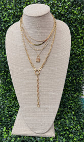 Lock & Layer Necklace