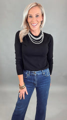 Luxe Gem Sweater (black)