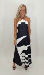 Midnight Palms Maxi Dress