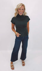 The Slim Wide Leg Jean (dark wash)