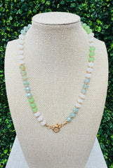 Seafoam Serenity Bead Necklace