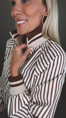 Hampton Stripe Top (tan)