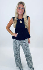 Double Take Peplum Top