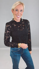 Lace Reverie Top (black)