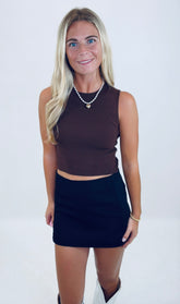 City Sleek Tank (coffee bean)