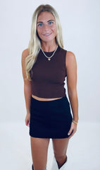 City Sleek Tank (coffee bean)