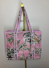 Palm Perfect Large Quilted Tote