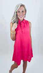 Amalfi Afternoon Dress (hot pink)