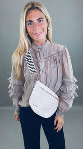 Woven Bum Bag (cream)