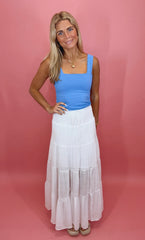 Endless Summer Maxi Skirt (white)