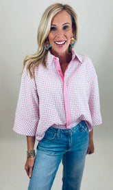 Just Right Button-Up (pink)