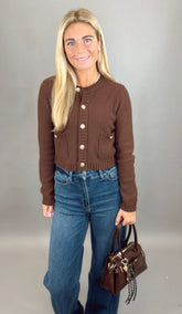 Elle Cardigan (chocolate)