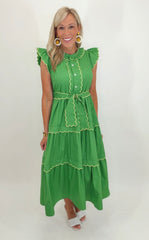 Charleston Charm Dress (green)