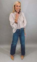 Hampton Stripe Top (tan)