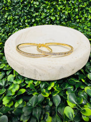 Champagne Sparkle Hoops