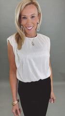 Lumière Pleated Top