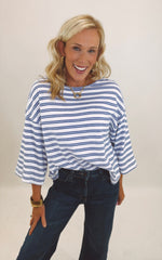 Harbor Breeze Striped Top (blue)