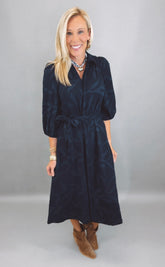 Midnight Botanica Dress