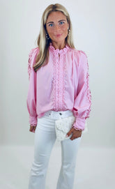 Graceful Details Blouse (lt pink)