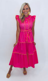 Charleston Charm Dress (pink)