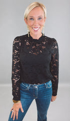 Lace Reverie Top (black)
