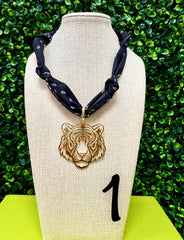 Tiger Time Scarf Necklace