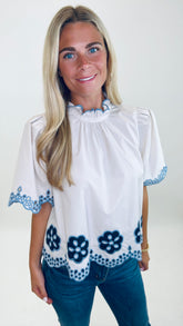 Petal Edge Blouse (cream)