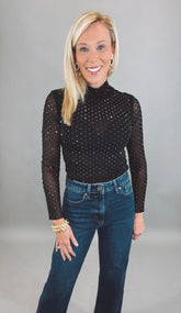 Juliette Dot Top (black)