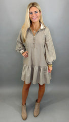 Zip Code Dress (mocha)