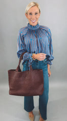 Maison Stripe Blouse (blue)