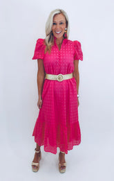 Easy Elegance Dress (hot pink)