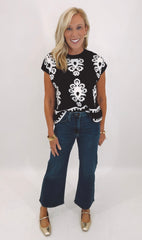 Knit List Top (black)